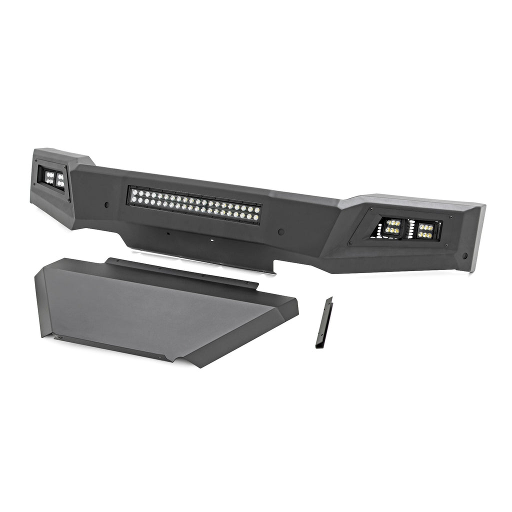 High-Clearance-Front-Bumper-Led-Lights-And-Skid-Plate-19-22-Chevy-Silverado-1500-Rough-Country