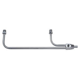 Trans-Dapt 2198 Holley 3310; 3/8 in. Dia.; 8-21/32 in. Centers; Steel/Chrome Fuel Lines