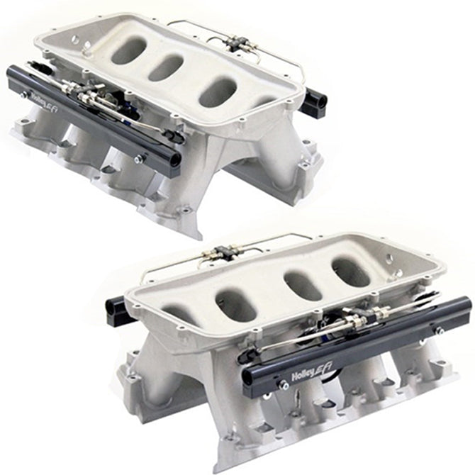 Holley-Hi-Ram-Manifold-For-Cathedral-Port-Heads-W-Snow-Direct-Port