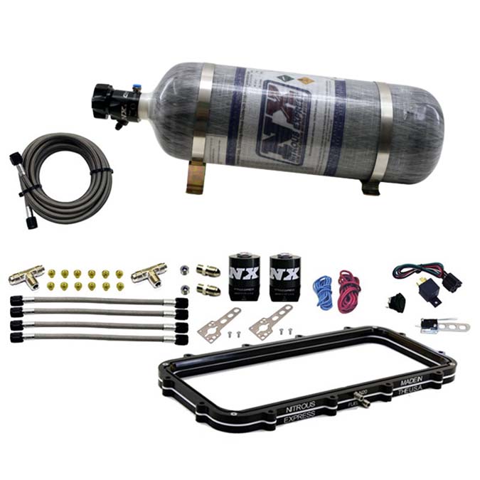 Holley-High-Ram-Plenum-Nitrous-Plate-Kit-W12Lb-Bottle