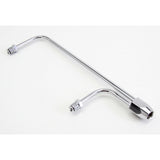 Trans-Dapt 2194 Holley Model 3310-2 (8-21/32 in. Centers); Steel/Chrome Fuel Lines