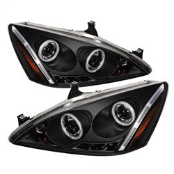 Honda-Accord-03-07-Projector-Headlights-Ccfl-Halo-Led-Blk-High-H1-Low-H1-Pro-Yd-Ha03-Ccfl-Bk