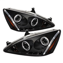 Load image into Gallery viewer, Honda-Accord-03-07-Projector-Headlights-Ccfl-Halo-Led-Blk-High-H1-Low-H1-Pro-Yd-Ha03-Ccfl-Bk