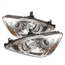 Load image into Gallery viewer, Honda-Accord-03-07-Projector-Headlights-Led-Halo-Amber-Reflctr-Led-Chrm-Pro-Yd-Ha03-Am-C