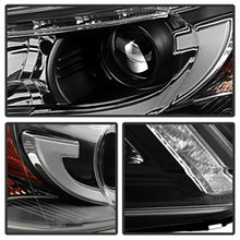 Load image into Gallery viewer, Honda-Accord-2013-2015-4Dr-Projector-Headlights-Light-Bar-Drl-Black-Pro-Yd-Ha13-Lbdrl-Bk