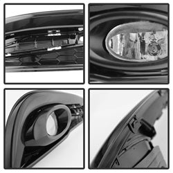 Honda-Civic-2013-2014-4Dr-Oem-Fog-Light-WSwitch-Clear-Fl-Hc2013-4D-C