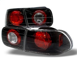 Honda-Civic-92-95-24Dr-Euro-Style-Tail-Lights-Black-Alt-Yd-Hc92-24D-Bk