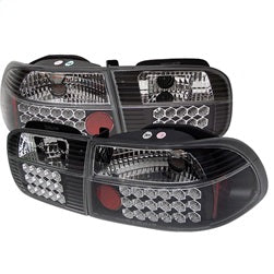 Honda-Civic-92-95-3Dr-Led-Tail-Lights-Black-Alt-Yd-Hc92-3D-Led-Bk