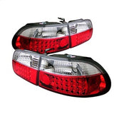 SPYDER 5004741 LED Tail Lights - Red Clear