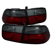 Load image into Gallery viewer, Honda-Civic-96-00-2Dr-Crystal-Tail-Lights-Red-Smoke-Alt-Yd-Hc96-2D-Cry-Rs