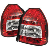 SPYDER 5004949 LED Tail Lights - Red Clear