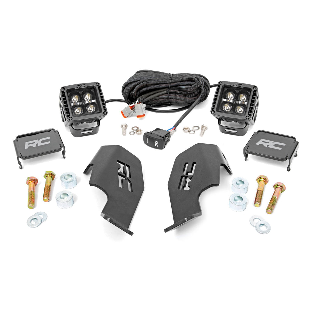 Honda-Dual-Led-Cube-Kit-(19-20-Talon-Black-Series-W-Cool-White-Drl)-Rough-Country