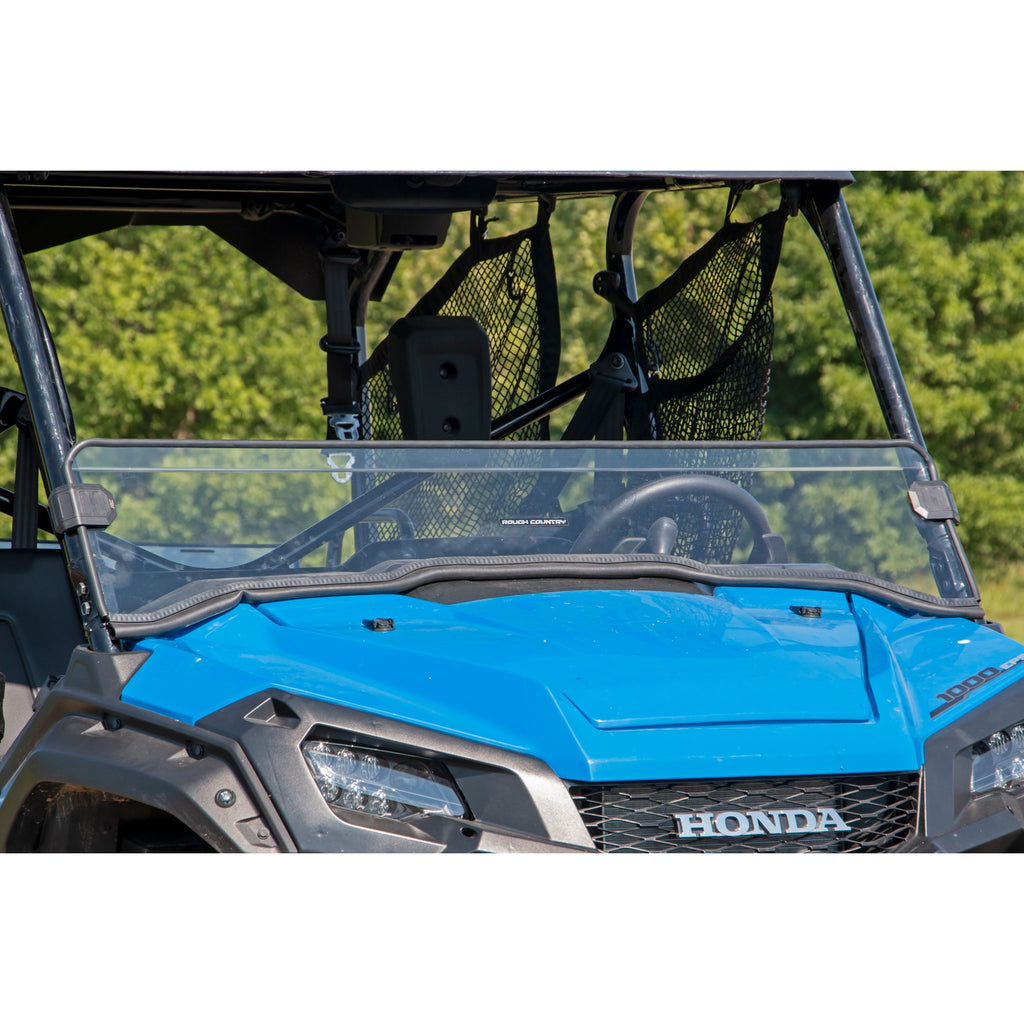 Honda-Scratch-Resistant-Half-Windshield-(16-20-Pioneer-1000)-Rough-Country