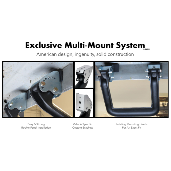 Hoop-Ii-(Multi-Mount)-02-14-Liberty-06-11-Commander-19-24-Ranger-21-24-Bronco-Carr-Black-Cab-Length-Hoop-Steps