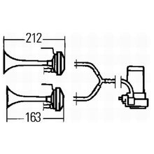 Load image into Gallery viewer, Horn-Kit-Air-2-Trumpet-24V