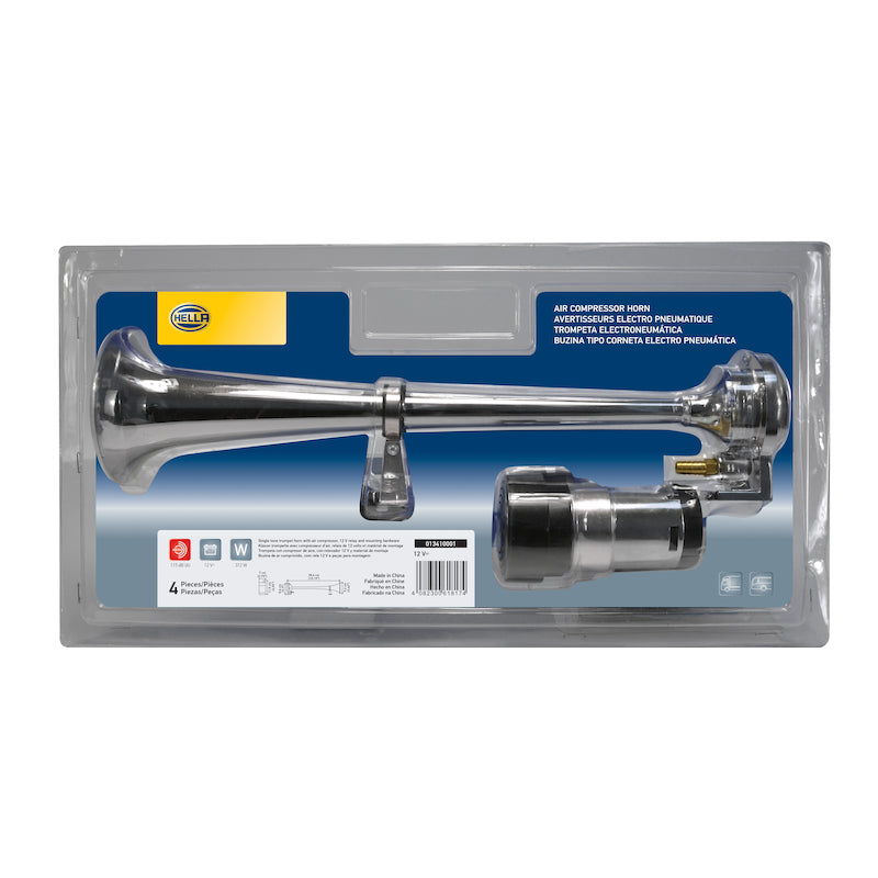 Horn-Kit-Bl-Chrome-Air-1Trumpet-12V