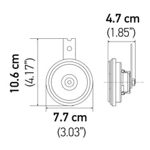 Load image into Gallery viewer, Horn-Kit-Bx-Blk-Disc-77Mm-12V-Honda