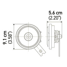 Load image into Gallery viewer, Horn-Kit-Bx-Blk-Disc-92Mm-24V-Univ