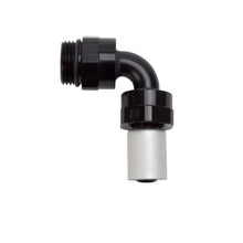 Load image into Gallery viewer, Hose-End-Crimp-On-10-Sae-Port-Male-To-8-Hose-90-Deg-Swivel-Blk-Anodized