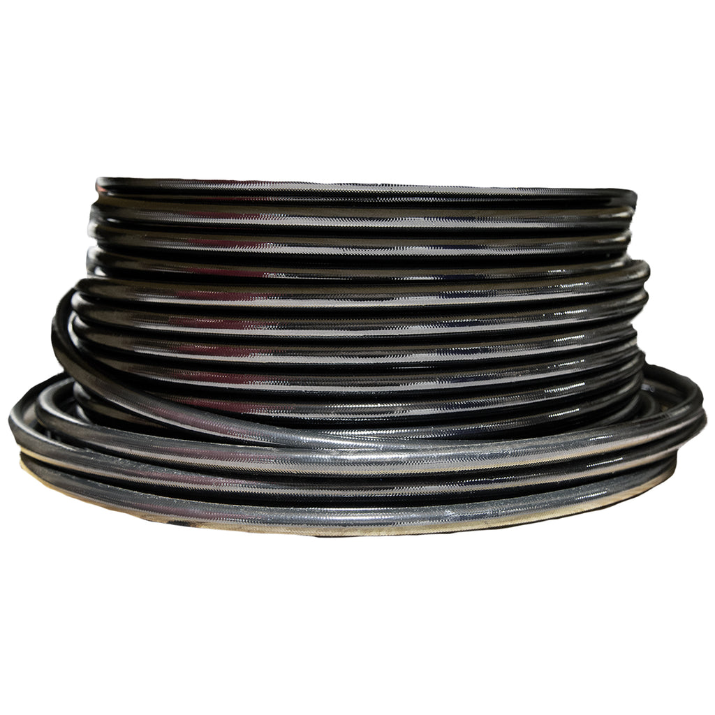 Hose,-Fuel,-Ptfe,-Stainless-Steel-Braided,-Black-Jacketed,-An-12-X-4