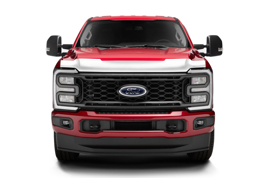 Husky Liners 2892235 Aeroskin Hood Protector; Chrome for Select Ford F-250 Super Duty, Ford F-350 Super Duty, Ford F-450 Super Duty