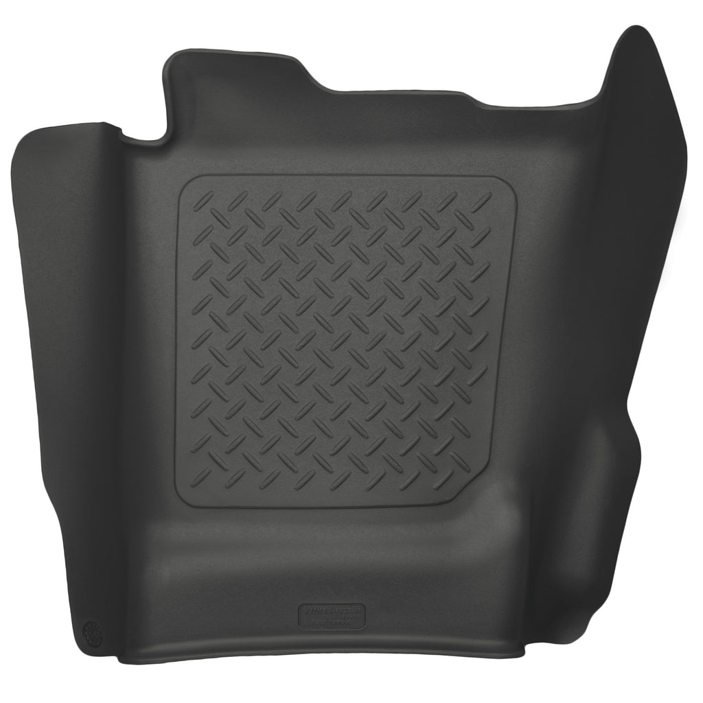 Husky-Liner-Black-Front-Center-Hump-Floor-Liner-;-14-18-SilveradoSierra-ExtendedCrew-1500-15-19-Hd