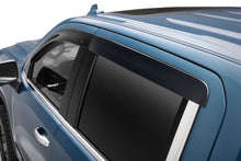 Load image into Gallery viewer, Husky Liners 2854075 Low Profile Ventvisor Deflector; Smoke; Outside Mount; 4 pc. for Select Chevrolet Silverado 1500, Chevrolet Silverado LTD, Chevrolet Silverado HD, Chevrolet Silverado HD, GMC Sierra 1500, GMC Sierra HD, GMC Sierra HD