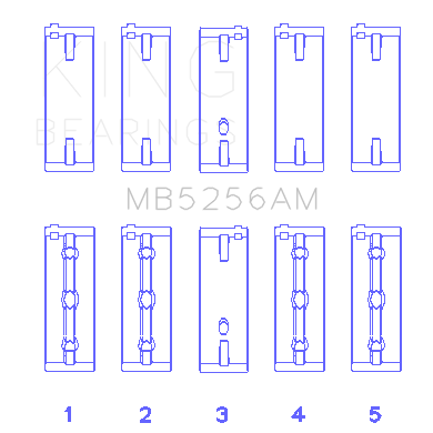 Hyundai-Lantra-1600-(Size-0.50Mm)-Main-Bearing-Set