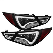 Load image into Gallery viewer, Hyundai-Sonata-11-13-Led-Tail-Lights-Light-Bar-Black-Alt-Yd-Hyson11-Led-Bk