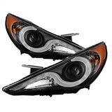 SPYDER 5080882 Projector Headlights - Version 2 - Light Bar DRL - Black