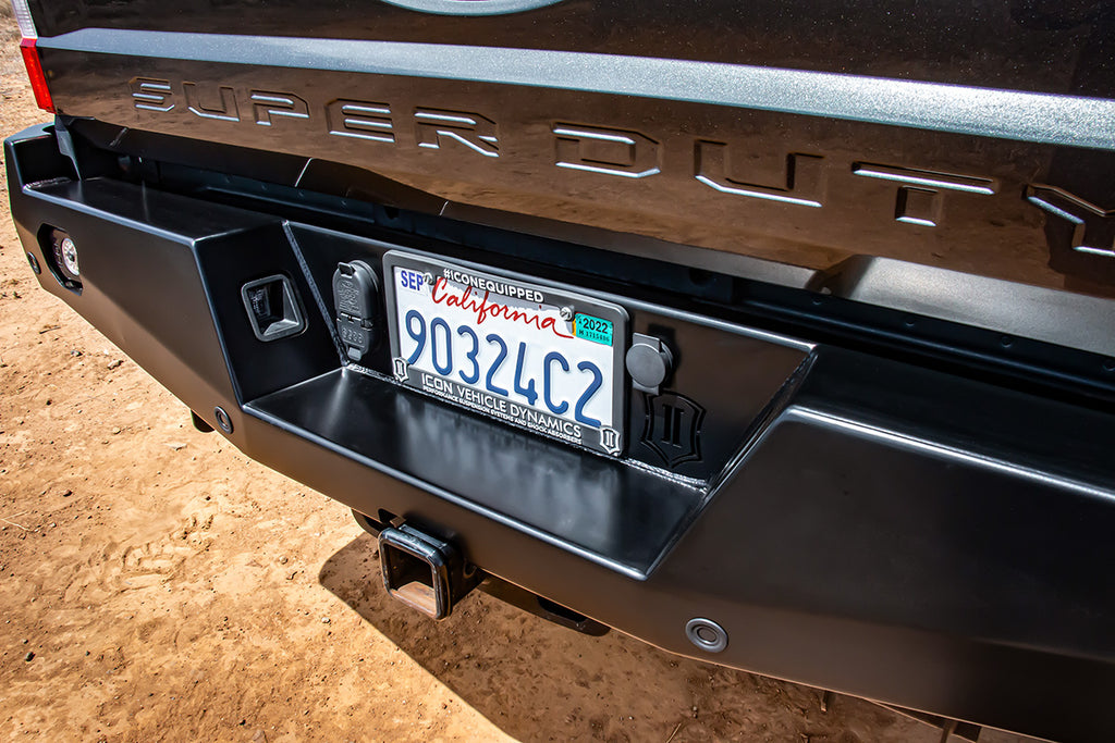 ICON Impact Series Offroad Armor 66201 17-22 FSD PRO REAR BUMPER for Select Ford F-250 Super Duty, Ford F-350 Super Duty, Ford F-450 Super Duty