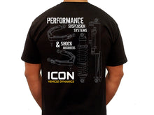 Load image into Gallery viewer, ICON Vehicle Dynamics ICON-TEE-RD-BLK-M ICON RD TEE BLACK - MEDIUM