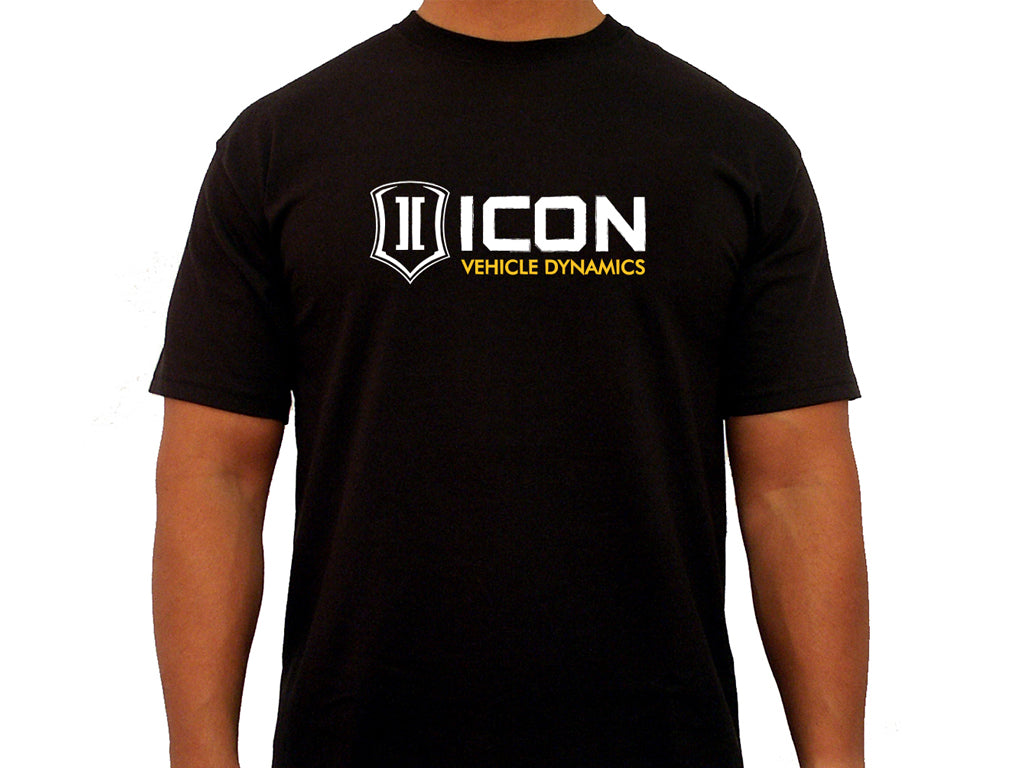 ICON Vehicle Dynamics ICON-TEE-RD-BLK-L ICON RD TEE BLACK - LARGE
