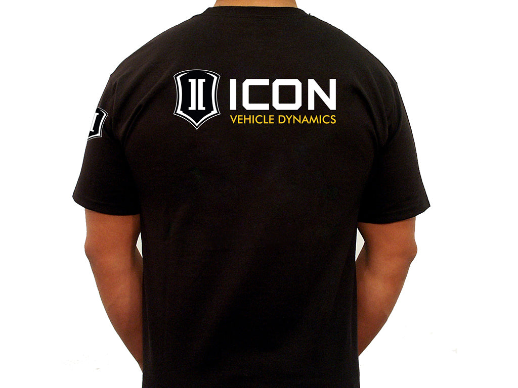 ICON Vehicle Dynamics ICON-TEE-STD-BLK-XXL ICON STANDARD TEE BLACK - XXLARGE