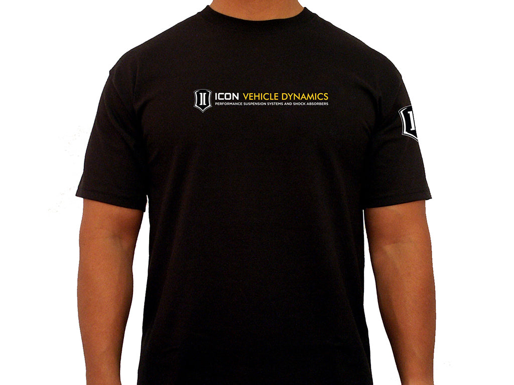 ICON Vehicle Dynamics ICON-TEE-STD-BLK-XXXL ICON STANDARD TEE BLACK - XXXLARGE