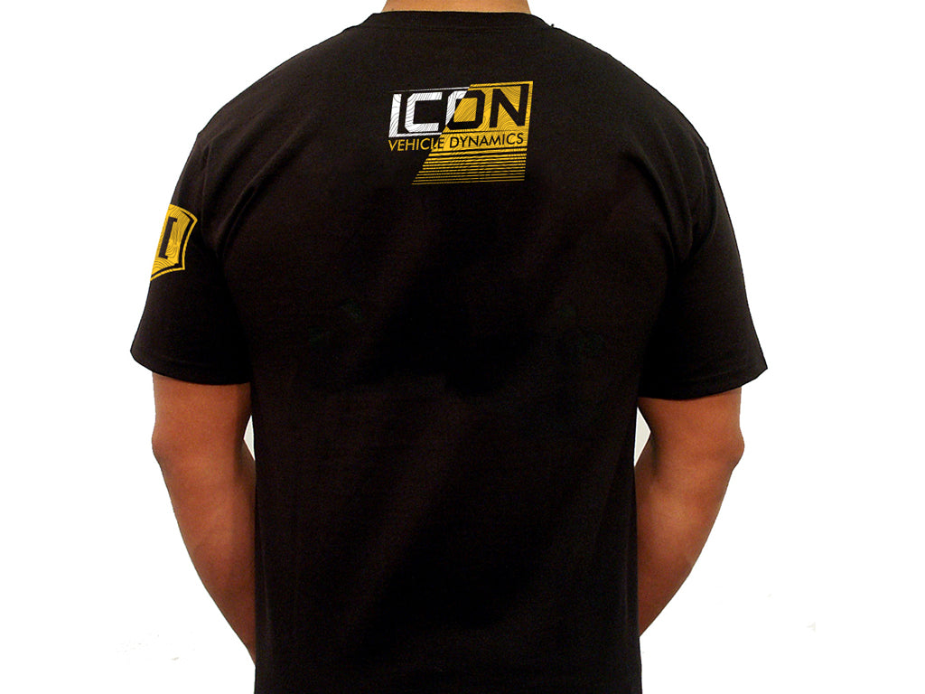 ICON Vehicle Dynamics ICON-TEE-STR-BLK-S ICON STRIKEOUT TEE BLACK - SMALL