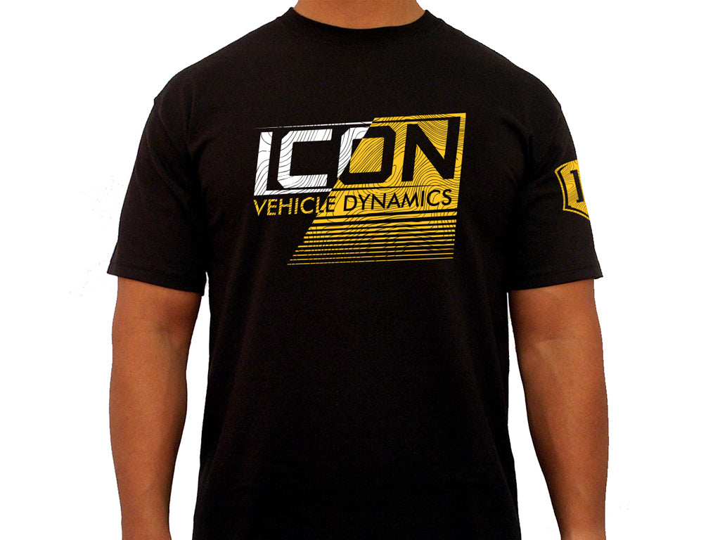 ICON Vehicle Dynamics ICON-TEE-STR-BLK-L ICON STRIKEOUT TEE BLACK - LARGE