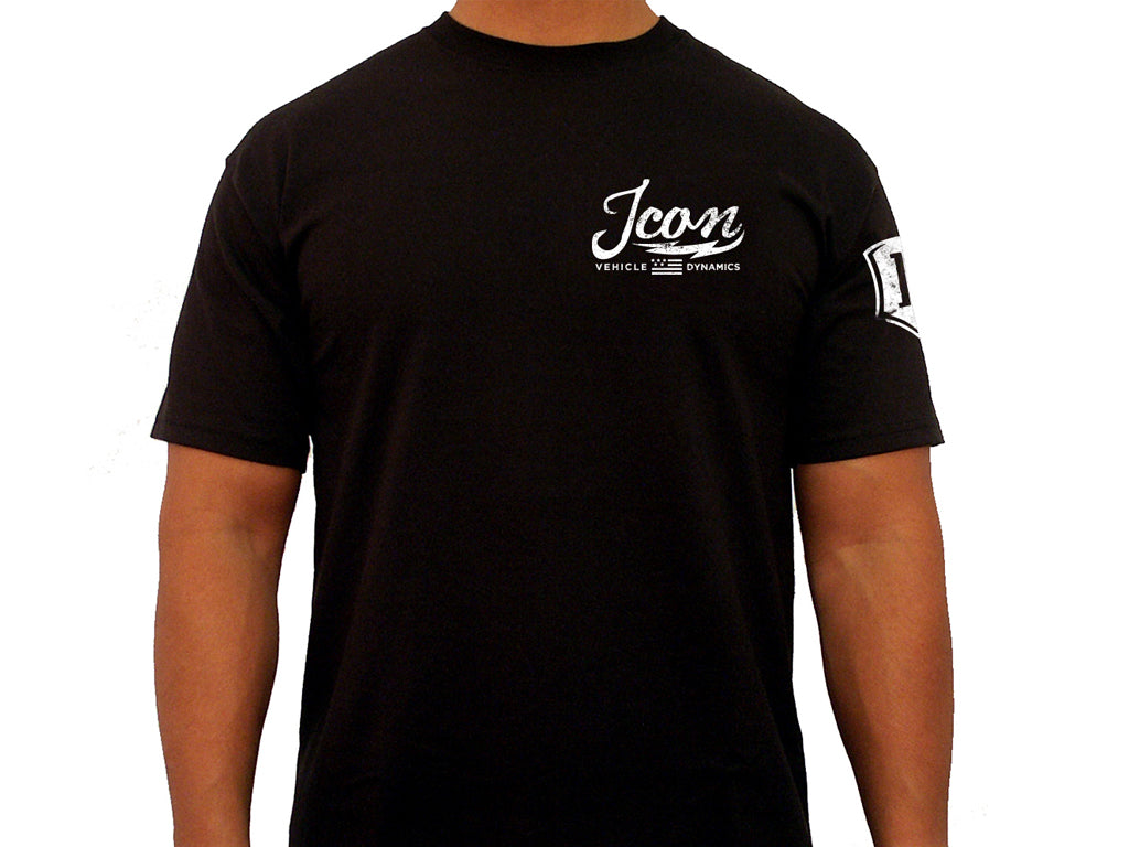 ICON Vehicle Dynamics ICON-TEE-VIN-BLK-S ICON VINTAGE TEE BLACK - SMALL