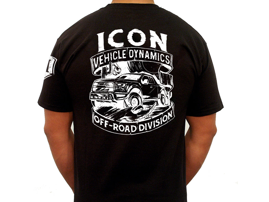ICON Vehicle Dynamics ICON-TEE-WST-BLK-S ICON WESTERN TEE BLACK - SMALL