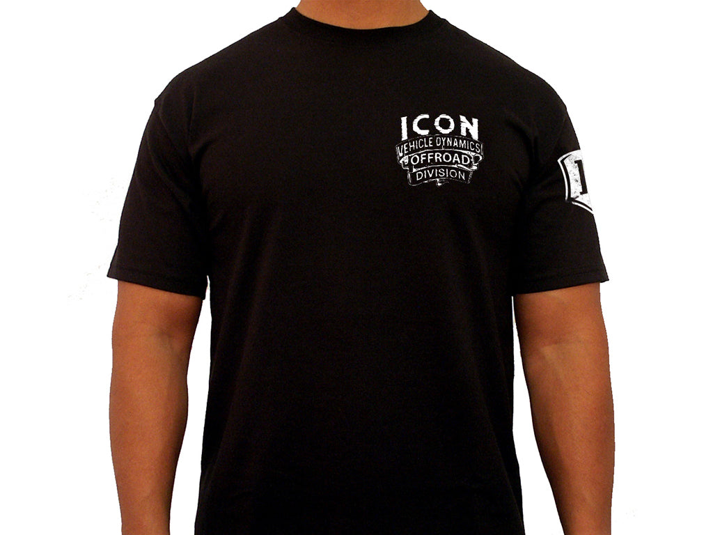ICON Vehicle Dynamics ICON-TEE-WST-BLK-L ICON WESTERN TEE BLACK - LARGE