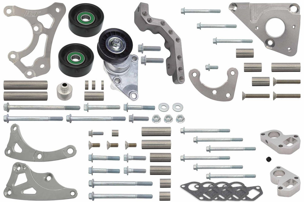 ICT BILLET 551565LS0WP-3 LS Truck Turbo Alternatr Power Steering Bracket