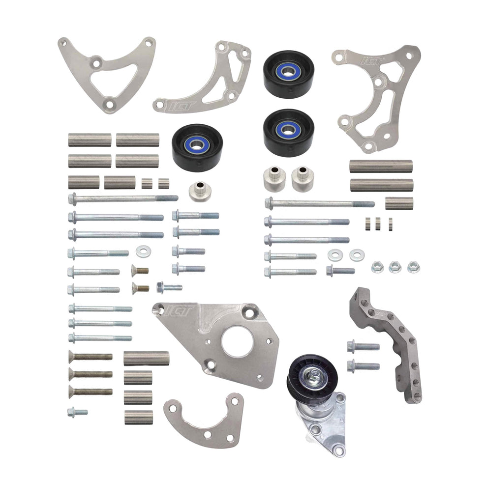 ICT BILLET 551569LS0-3 LS Truck Alternator Powe r Steering Pump Bracket