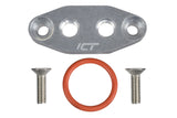 ICT BILLET 551666 LS Dual 1/8in NPT Oil Fe Ed Plate LS1