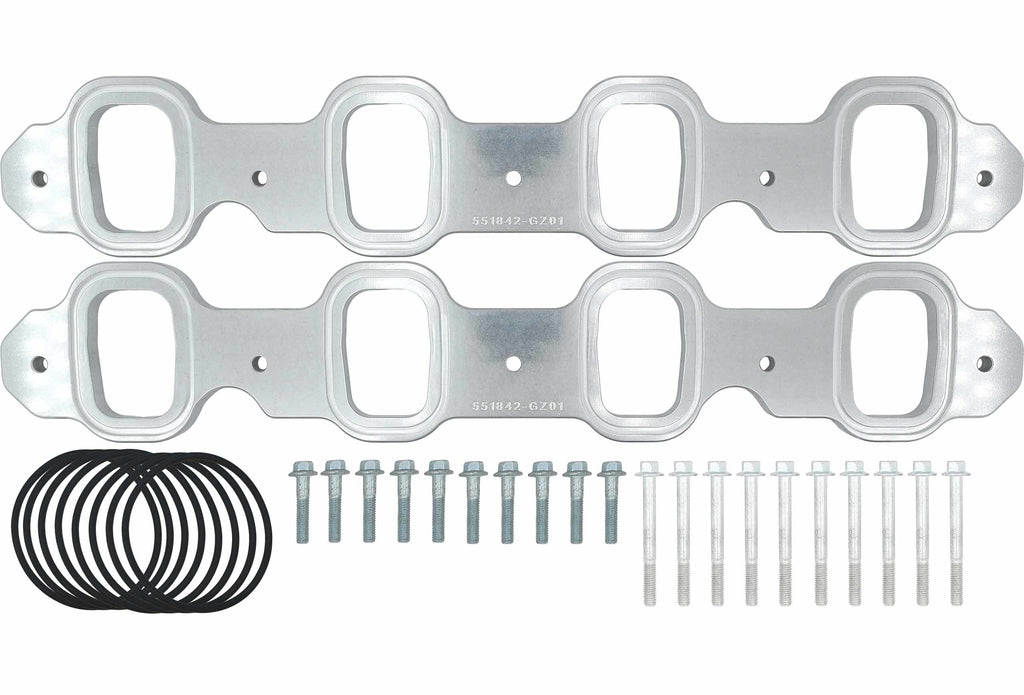 ICT BILLET 551842-GZ01 Ford 7.3L Godzilla Intak Base Plate and Riser Set