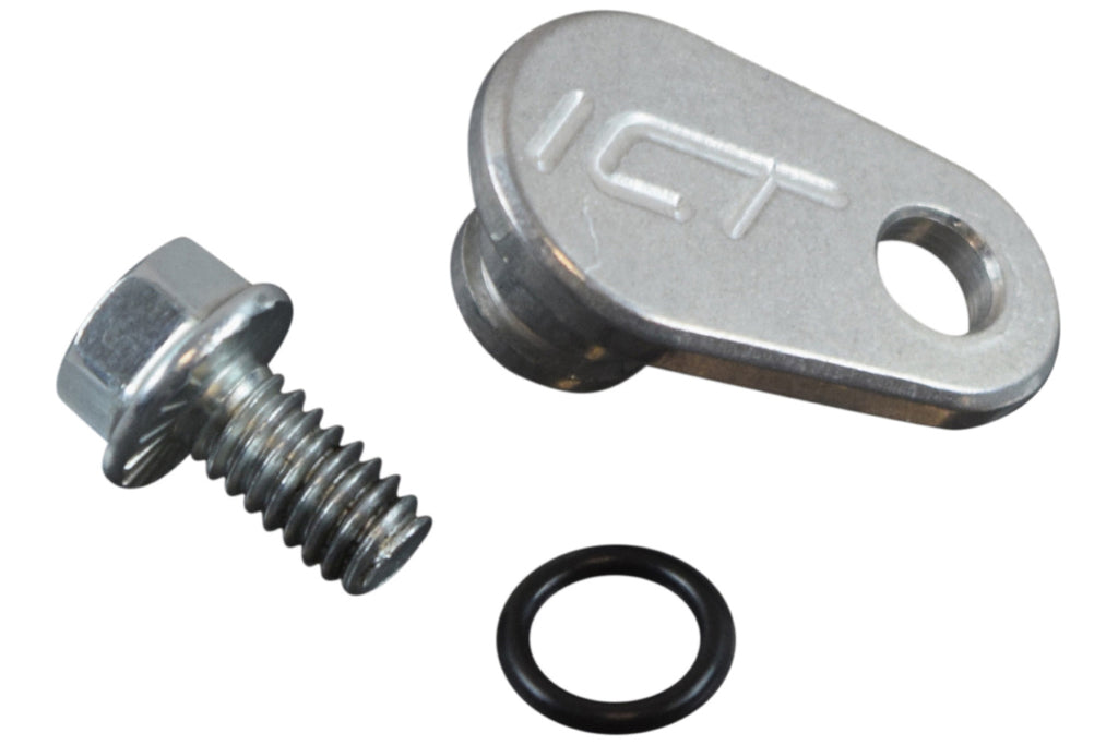 ICT BILLET 551916 TH350 Kick Down Cable Bl ock Off Plug Detent Cabl