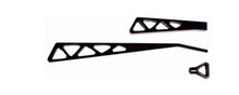 Load image into Gallery viewer, IDIDIT 2500310051 Billet Lever Kit Black Powder Coat Truss Style