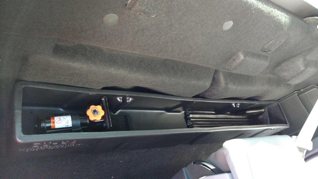 DU-HA 20115 DÜHA 20115 Behind-the-Seat Storage / Gun Case - Black for Select Ford F-250 Super Duty, Ford F-350 Super Duty, Ford F-450 Super Duty, Ford F-550 Super Duty