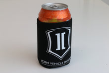 Load image into Gallery viewer, ICON Vehicle Dynamics ICON-KOOZIE ICON BLACK KOOZIE W/SHIELD