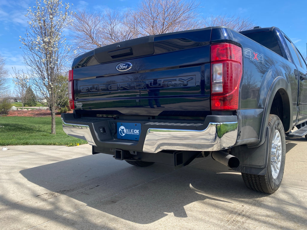 Blue Ox BXH1001 Receiver Hitch, Class V, 2-1/2" Receiver for Select Ford F-250 Super Duty, Ford F-350 Super Duty, Ford F-450 Super Duty
