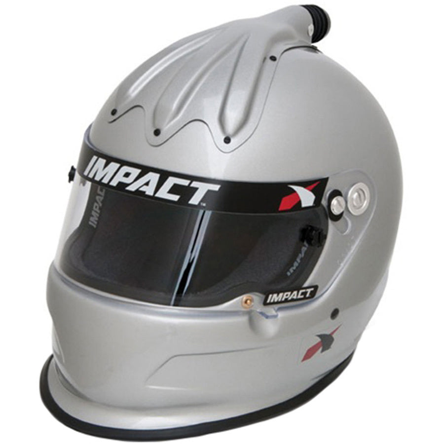 IMPACT RACING 17020508 Helmet Super Charger Large Silver SA2020